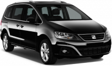 Seat Alhambra 7 seater car hire UK