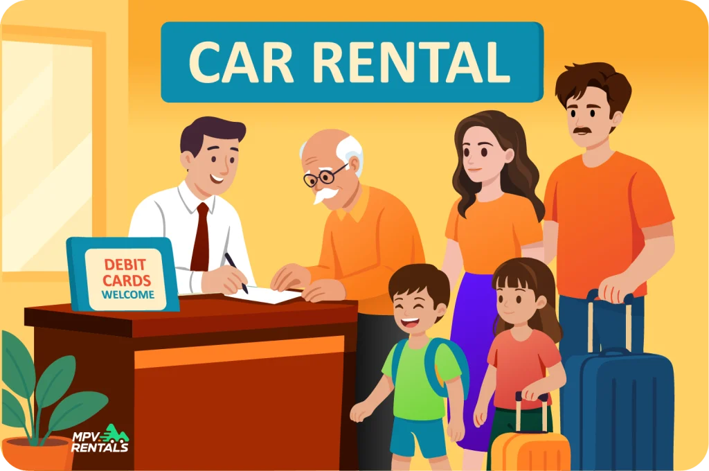 Car rental no or low deposit